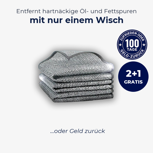 KitchenClean – Stahlwolltücher gegen Öl- und Fettspuren