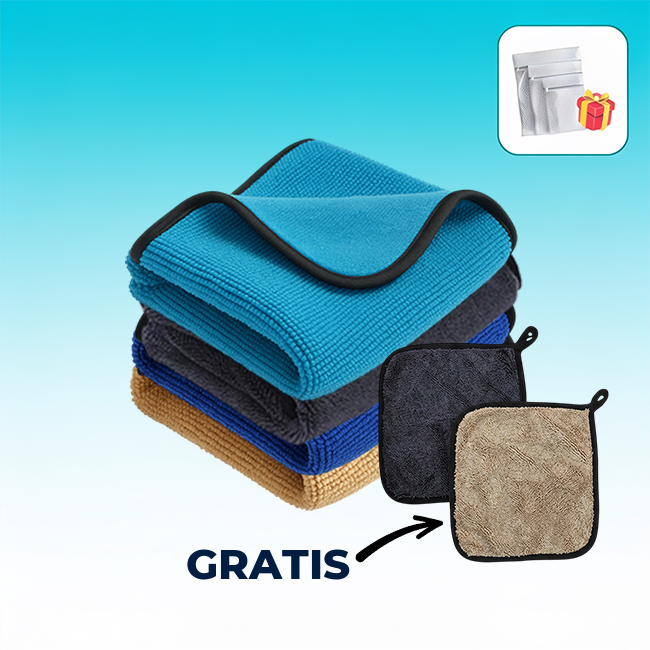 PURKLAR Set 4 Farben mit gratis Mini-Tüchern